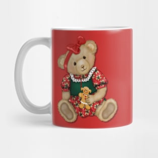 Teddy Bear Girl Beary Merry Christmas Mug